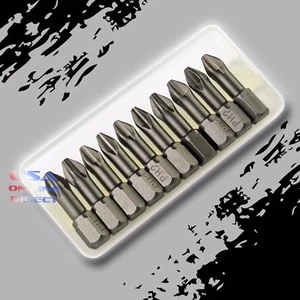 10pc 1" Phillips Torsion Bit Magnetic Tip PH2 Stainless Steel Power Drill Driver - Picture 1 of 1