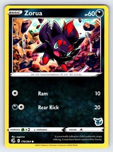 Zorua 170/264 Battle Academy Eevee Deck Pokemon Card TCG Promo Rare - Nm/Vlp - Picture 1 of 2