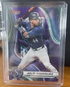 (4) 2024 Bowman’s Best Julio Rodríguez 2 Refractors 2 Mini Diamond’s - Picture 1 of 10