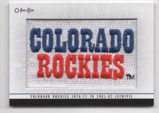 2013-14 O-Pee-Chee Team Logo Patches Colorado Rockies 1976-77 to 1981-82