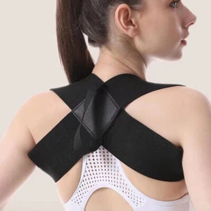 1PC Woman Men Adjustable Back Posture Corrector Open Shoulder Invisibility - Picture 1 of 16