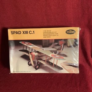 Vintage Testers SPAD XIII C-1   1/48 Scale Airplane Model Kit 617 Sealed - Picture 1 of 2