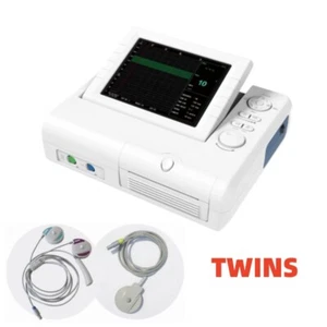 Gemelli monitoraggio fetale movimento fetale toco FHR baby frequenza ecografia - Picture 1 of 11