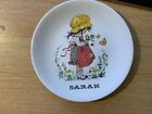 Vintage 1970S Purbeck Ceramics Swanage Cute Kitsch Name Plate Sarah