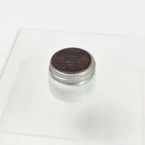 VTG Edison Phonograph Grease Small White Milk Glass Jar Collectable Prop - Picture 1 of 12
