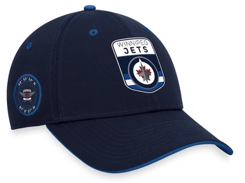 Men's Winnipeg Jets Fanatics Branded Navy 2023 NHL Draft Flex Hat Hockey Cover