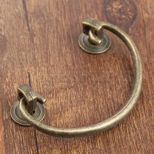 Retro Craft Case Jewelry Box Cabinet Knob Ring Drawer Door Pull Handle Hardware - Picture 1 of 12