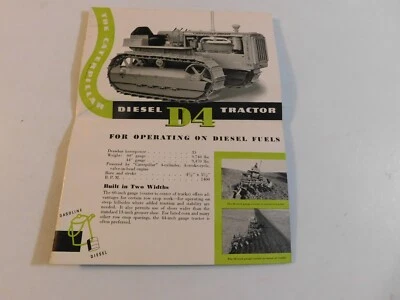 Folleto de tractores de orugas tipo oruga diésel RD4 ORUGAS EN MUY BUEN ESTADO SIN RASGADURAS Foto 1 de 4