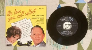 Diane & Art Linkletter 45 w PS  Dear Mom & Dad /We Love You Call Collect 1969 EX - Bild 1 von 2