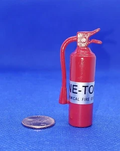 Dollhouse Miniature Red Fire Extinguisher - 1:12 Scale - Picture 1 of 2