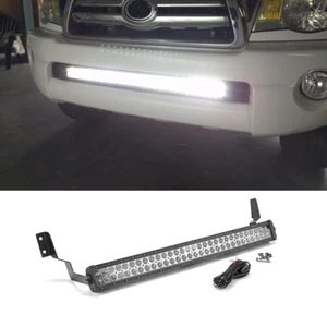 For 05-15 Toyota Tacoma 32" LED Straight Light Bar Hidden Bumper Bracket Mounts - Picture 1 of 4