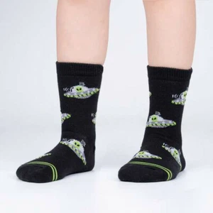 Sock It To Me Kids Crew Socks - Alien Craft (Age: 7-10) - Picture 1 of 1