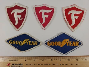 Firestone, Buen Año Uniforme Parches Neumáticos Automoción Carreras Lote de 5 De Colección - Imagen 1 de 7