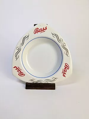 Vintage TG Green Ceramic "Bass Beer"  Triangular Ashtray 1950s Used Condition - Image 1 of 4