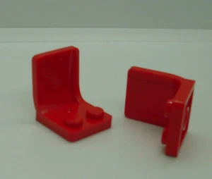 5 Lego Sitze Autos Stühle mit Lehne rot Auto Stadion Zubehör Teile Flugzeug Neu - Bild 1 von 1