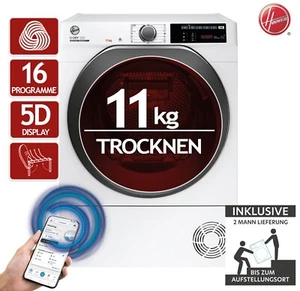 Hoover Wärmepumpentrockner 11kg WiFi + Bluetooth AquaVision NDEH11A2TCBEXS-S 2ML - Bild 1 von 13
