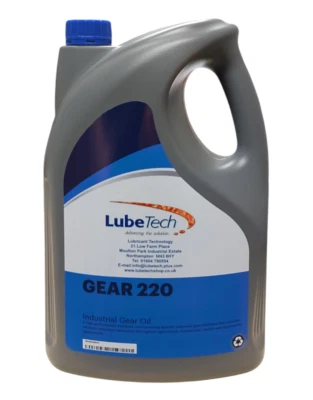 LUBETECH INDUSTRIAL EXTREME PRESSURE GEAR OIL ISO 220 5 L HIGH SPECIFICATION