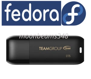 Fedora 42 Gnome 64 Bit FAST 32 Gb Usb 3.2 Drive Linux Bootable Live / Install - Picture 1 of 8