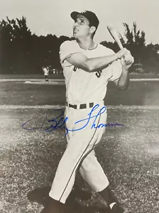 Vintage New York Giants Bobby Thomson Signed Autograph Picture - Picture 1 of 3