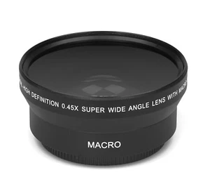 0.45x - 62mm HD Real Glass Brands Look Wide Angle Macro Resolution Lens - Picture 1 of 1