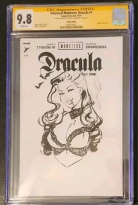 ELIAS CHATZOUDIS "LADY DRACULA " SKETCH" - CGC SS 9.8 - DRACULA #1 SKETCH BLANK - Picture 1 of 5