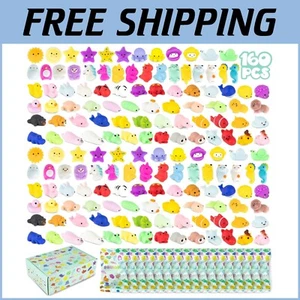 Bulk Pack of 160 Kawaii Mochi Squishies - Perfect for Goodie Bags and Prizes - Zdjęcie 1 z 11