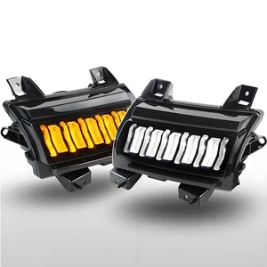 LED DRL Sequential Turn Signal for Jeep Wrangler JL 2018-2023 Gladiator JT 20-24 - Picture 1 of 7
