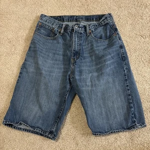 Levi's 569 Loose Straight Jean Shorts Mens Size 32 Medium Wash - Picture 1 of 7