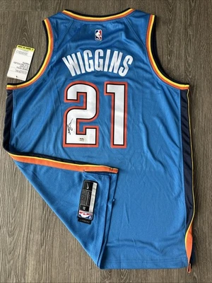 Aaron Wiggins Oklahoma City Thunder Autograph Signed Finals Jersey! Psa Coa  - Image 1 of 3