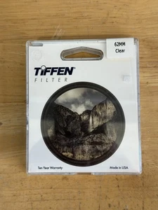 NEW Tiffen 62mm Clear Protective Filter For Canon Nikon Sony Photography Lenses - Picture 1 of 1