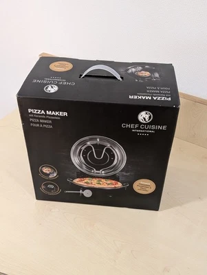 Chef Cuisine Pizza Maker mit Keramik Pizzastein Pizza Ofen Neu OVP Ungeöffnet - Bild 1 von 4