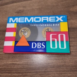 VINTAGE NEU IN VERPACKUNG MEMOREX DBS 60 AUDIO TAPE - Bild 1 von 2
