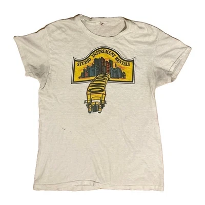 Vintage 70s Nashville Studio Instrument Rental T Shirt - Image 1 of 4