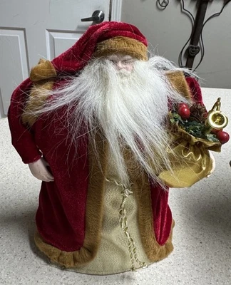 Estatuilla de Papá Noel vintage, decoración de Navidad, Papá Noel clásico, medida en fotos Foto 1 de 4