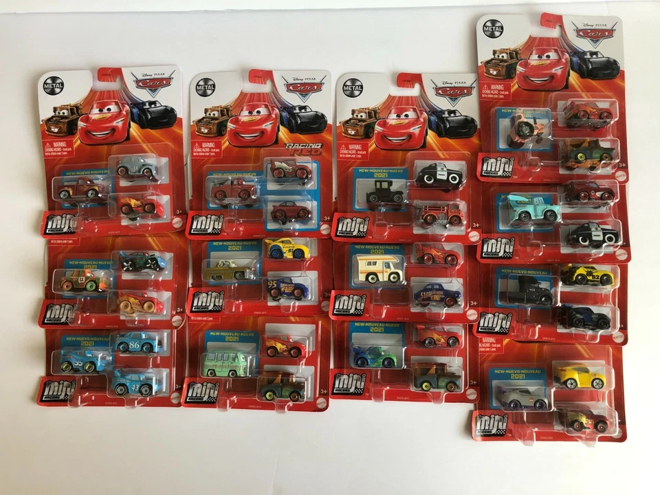 Disney Pixar Cars Mini Racers 3 Pack **You Pick** Diecast 2021 - Image 1 of 1