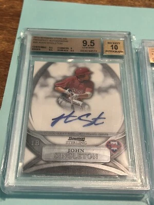 Bowman Sterling 2010 🔥 Jon Singleton 🔥 RC Phillies Astros BGS 9,5 / ¡Auto 10! Foto 1 de 4