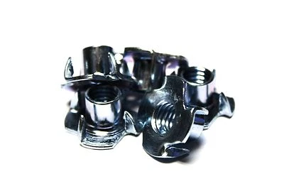 TRINITY FASTENER (1000) 3/8"-16 x 7/16" - 4 PRONG- TEE NUTS (T Nuts) ZINC
