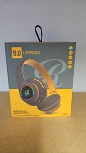Wireless LED Headphones RM66 Bluetooth 5.0 - Bulk Lot 52pcs - Mixed Colours - Picture 1 of 4