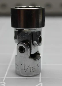 Craftsman 11/16 Swivel Flex Sockets 12pt 43257 -V- Series 3/8" Drive - Imagen 1 de 5
