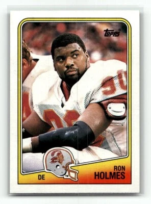 1988 Topps Football Card #358 Ron Holmes RC Tampa Bay Buccaneers  - Image 1 of 2