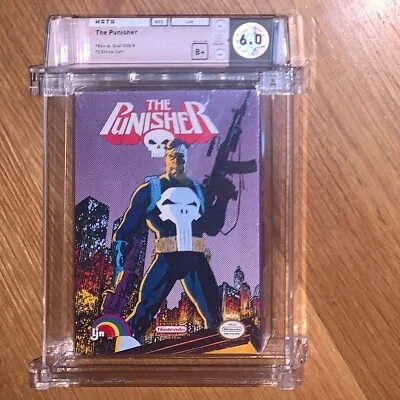 New NES The Punisher WATA 6.0 Factory Sealed H-Seam Graded 1991 Nintendo Game - Image 1 of 4