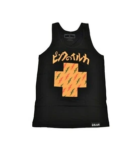 Pink Dolphin PROMO Black Orange Red Green Sleeveless Cotton Men's Tank Top - Picture 1 of 3