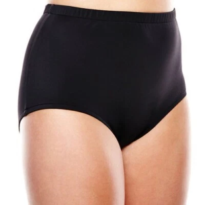 Mujer 18W AZUL Sólido NEGRO Traje De Baño Pantalones Bañador NUEVOS CON ETIQUETAS ENVÍO GRATUITO Foto 1 de 4