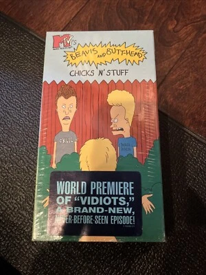 1995 BEAVIS AND BUTTHEAD CHICKS N' STUFF VHS TAPE - Image 1 of 2