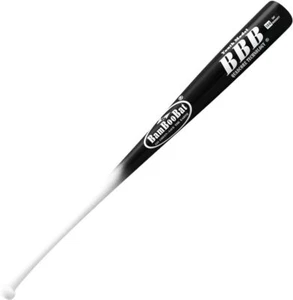 BamBooBat Durable Bamboo Baseball Bat, Size 29, White Handle/Black Barrel - Picture 1 of 2