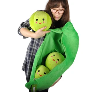 50CM Green Large Toy Story 3 Peas in a Pod Soft Plush Bean Cuddle Pillow Gift UK - Picture 1 of 6