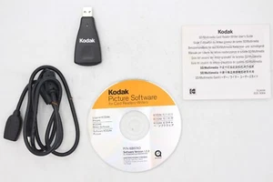 Kodak USB Memory Card Reader SD MM C Writer Cable GENUINE ORIGINAL Software - Picture 1 of 7