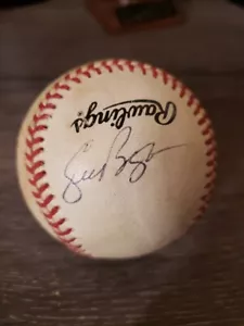Palla da baseball firmata Craig Biggio Astros HOF senza COA gioco usato TH - Foto 1 di 4