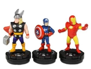 Figura 12 HeroClix Marvel Super Heroes TabApp Thor Capitán América Iron Man NECA - Imagen 1 de 3