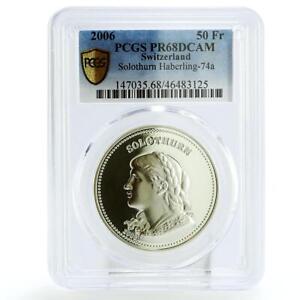 Switzerland 50 francs Solothurn Shooting Festival PR68 PCGS silver coin 2006